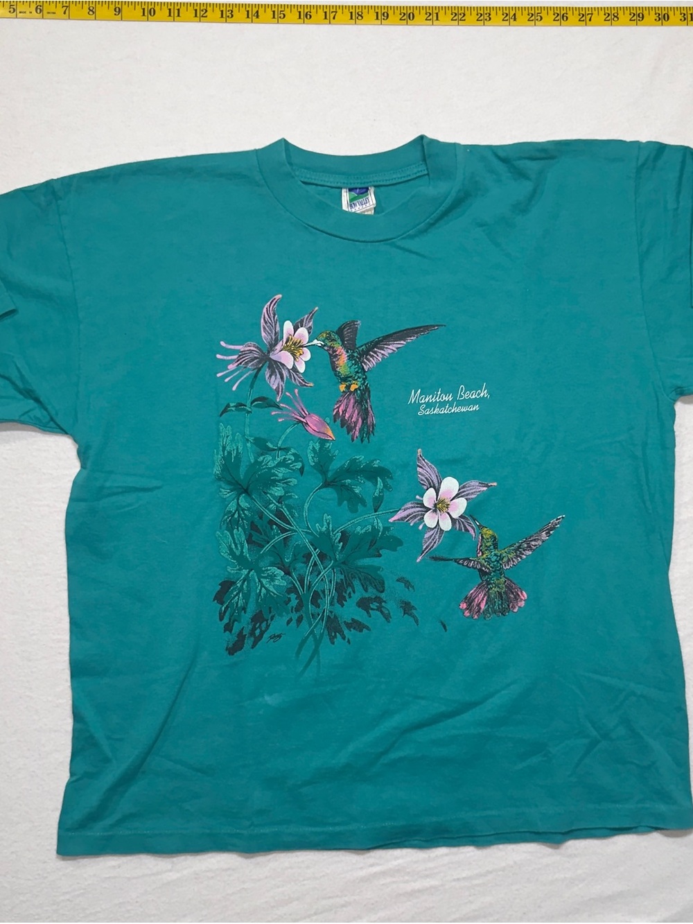 Single stitch beautiful 1990s manitou beach Sask shirt